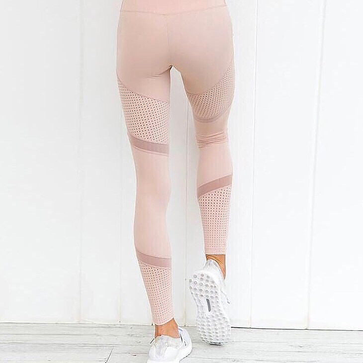 2020 Cross-border New Quick-drying Yoga Pants Double Mesh Sports Fitness Running Leggings Female Spot