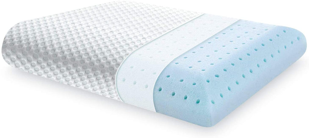 Ventilated Gel Memory Foam Pillow, Bed Pillows for Sleeping, Neck Support for Back, Stomach, Side Sleepers, CertiPUR-US