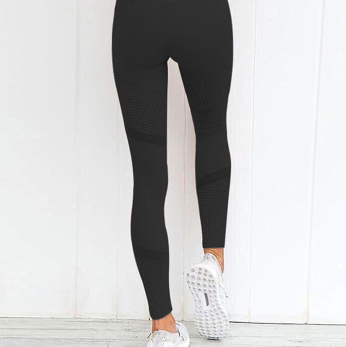 2020 Cross-border New Quick-drying Yoga Pants Double Mesh Sports Fitness Running Leggings Female Spot