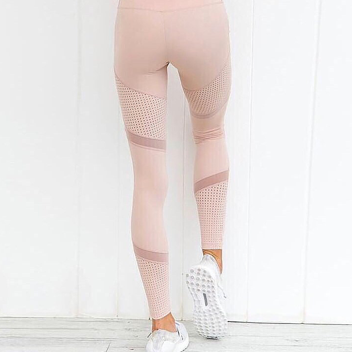 2020 Cross-border New Quick-drying Yoga Pants Double Mesh Sports Fitness Running Leggings Female Spot
