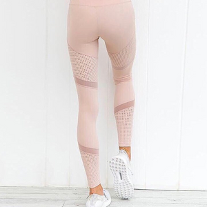 2020 Cross-border New Quick-drying Yoga Pants Double Mesh Sports Fitness Running Leggings Female Spot
