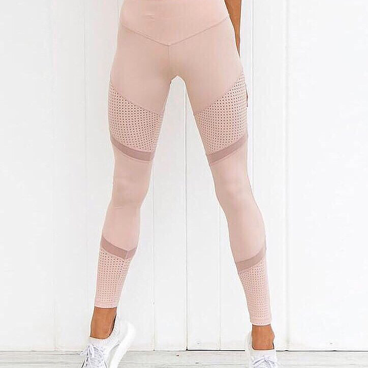 2020 Cross-border New Quick-drying Yoga Pants Double Mesh Sports Fitness Running Leggings Female Spot