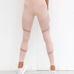 2020 Cross-border New Quick-drying Yoga Pants Double Mesh Sports Fitness Running Leggings Female Spot