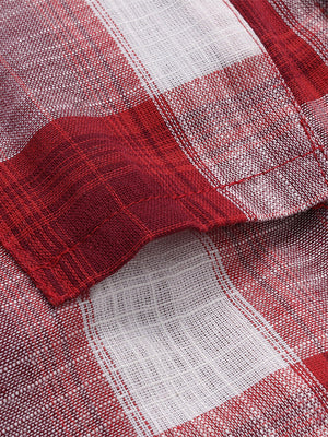 Women Button Down Plaid Shirt Dress