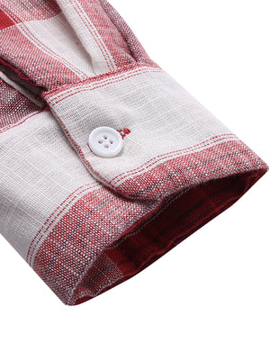 Women Button Down Plaid Shirt Dress