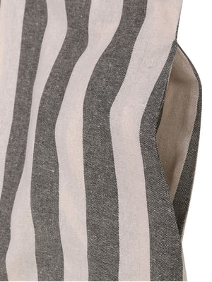 Vertical Striped Dress O-neck Short Sleeves Dresses